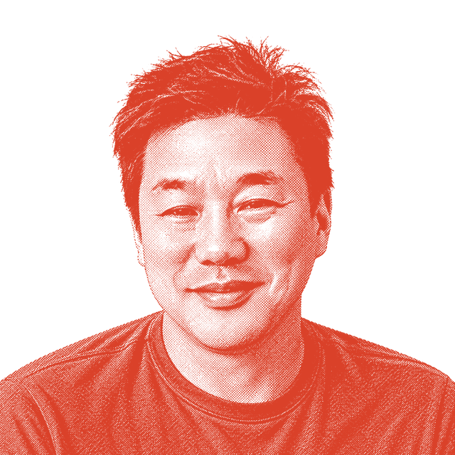 Illustrated portrait of John Cheng